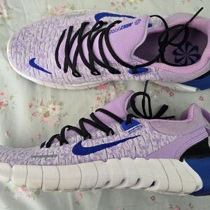 Nike Purple and Blue Sneakers